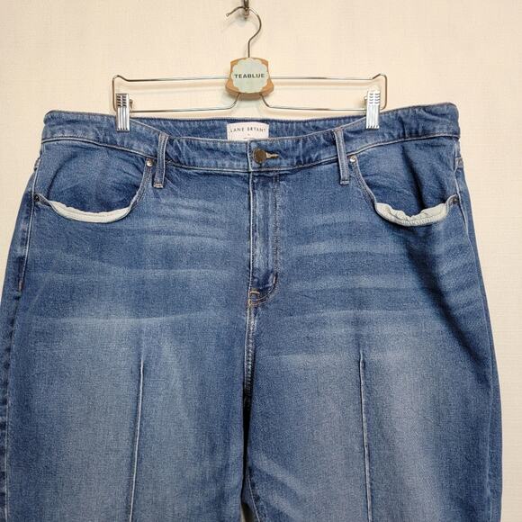 Lane Bryant Front-seamed Signature Fit Mid Rise Relaxed Straight Jean 22 w - Picture 7 of 14